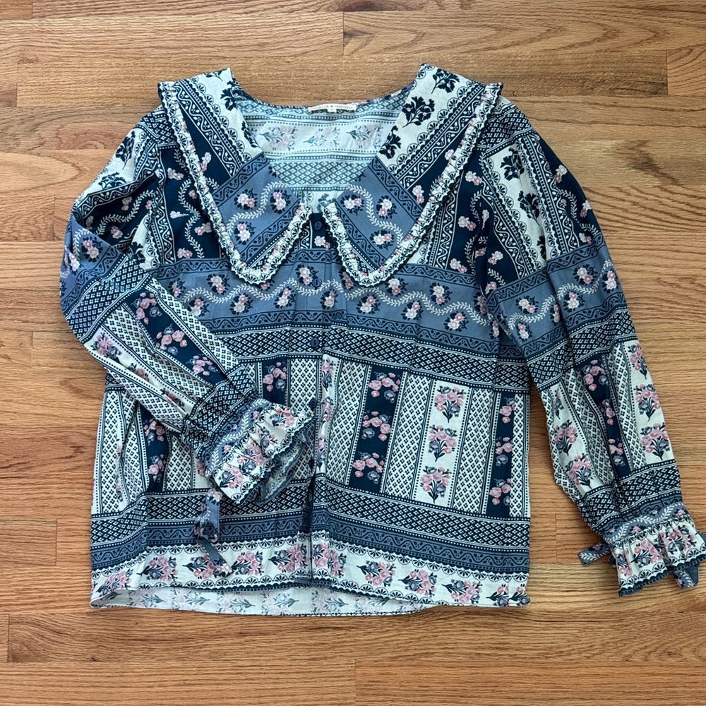 Ophelia & Indigo Blouse